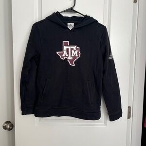 Youth Texas A&M Adidas Black Hoodie Size: 11-12Y
